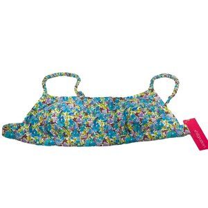 Xhilaration Women's Size XL 12-14 Removable Pads Apron Front Bikini Swim Top New